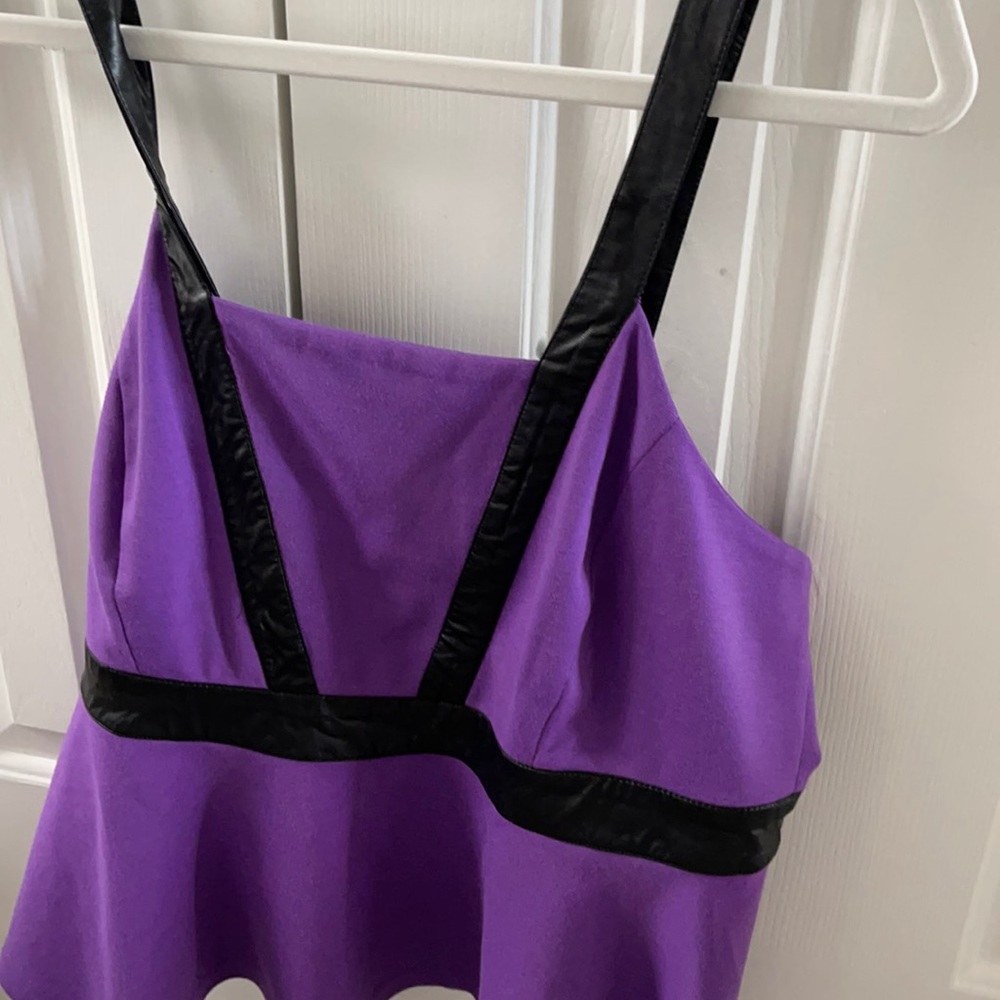 Black and purple top